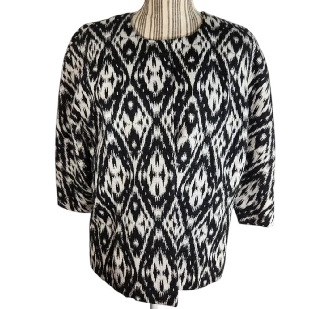 Peter Nygard Ikat Open-Front Blazer - Picture 3 of 11